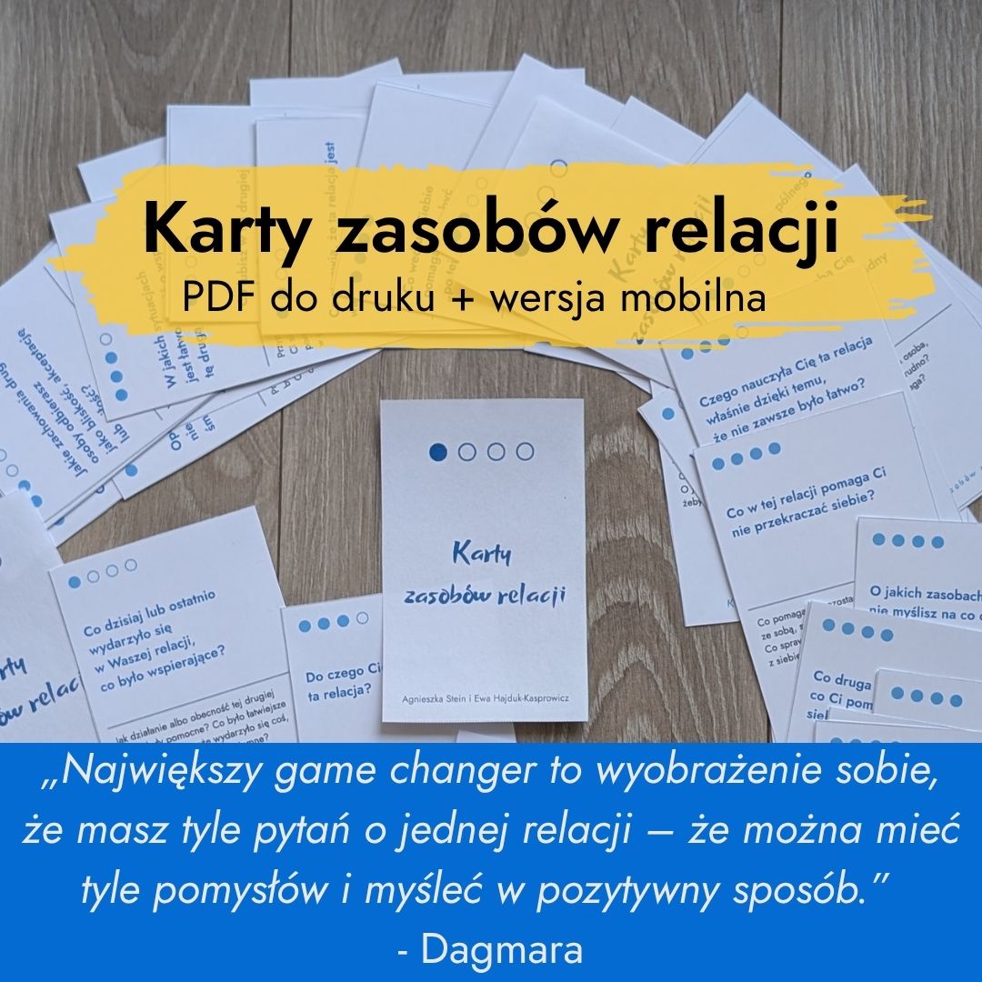 Karty zasobów relacji – 56 pytań do rozmowy i budowania bliskości