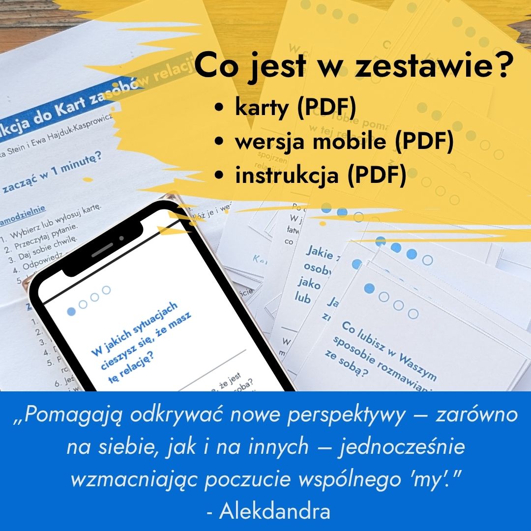 Karty zasobów relacji – 56 pytań do rozmowy i budowania bliskości - obrazek 2